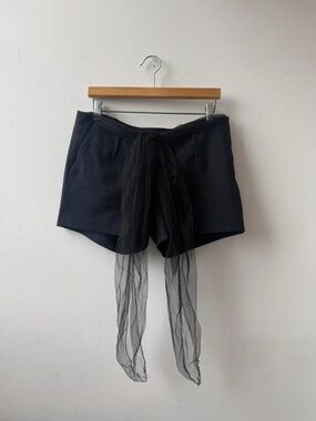 Undercover SS2007 ribbon tailored mini shorts